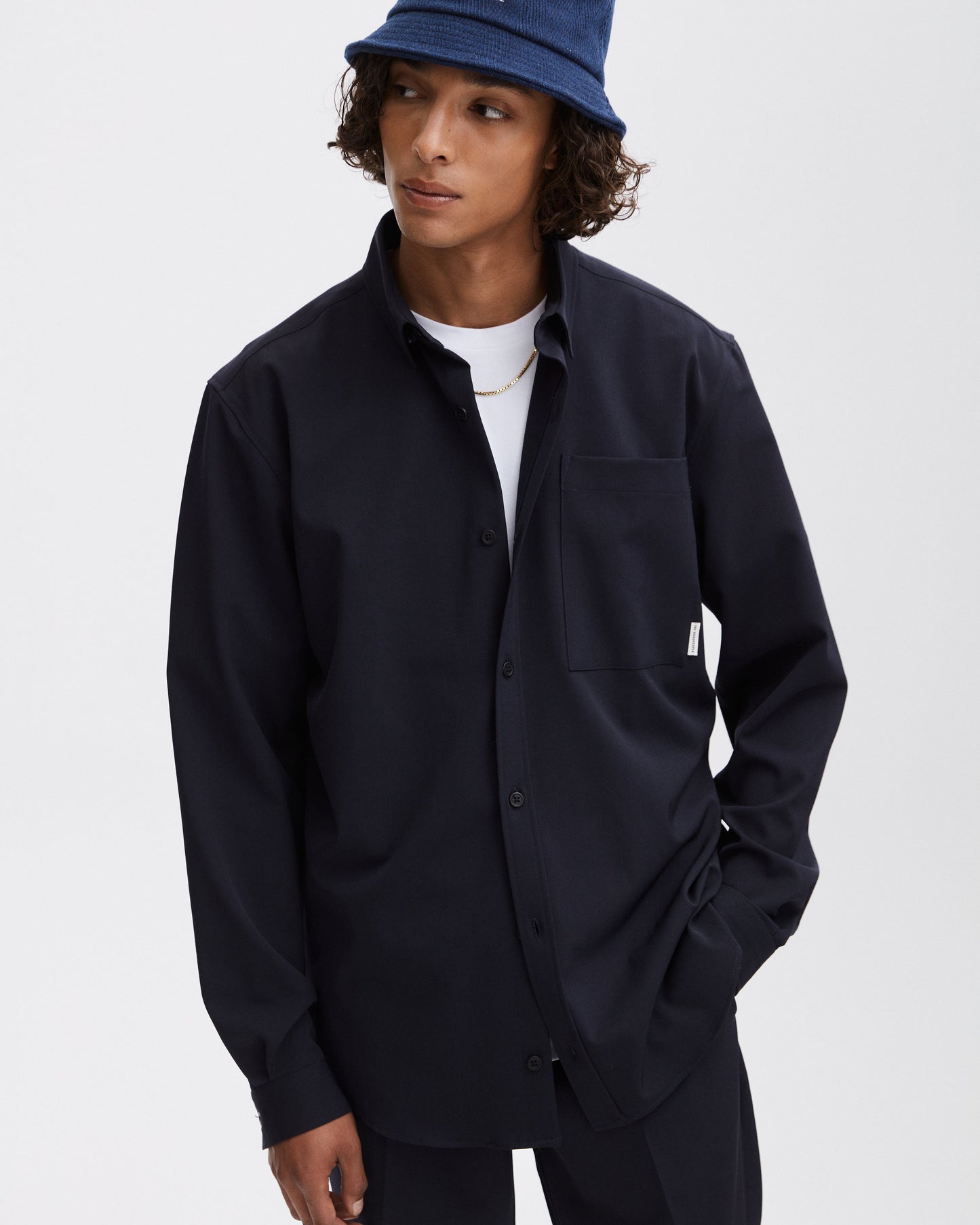 Secret Cool Wool-button-up shirt