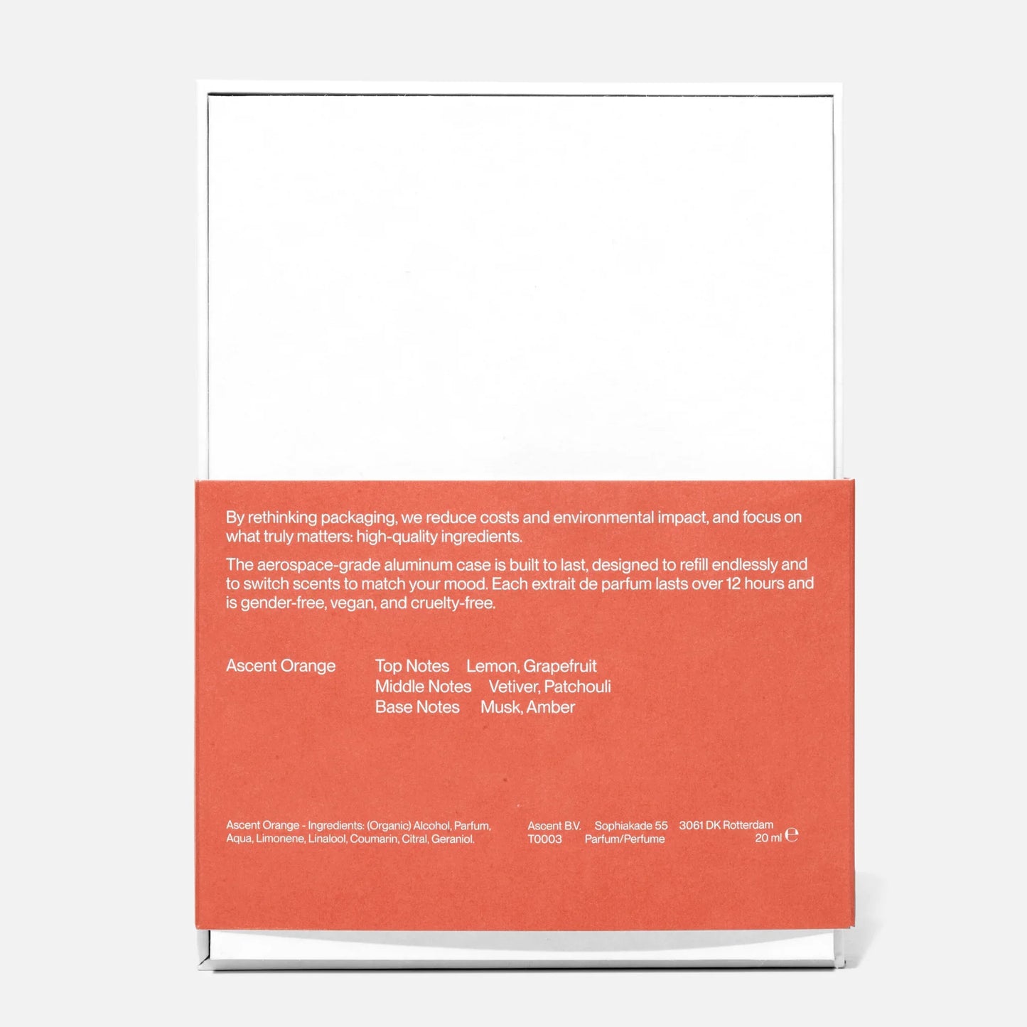 Ascent - Silver Case & Parfum Refill | Orange
