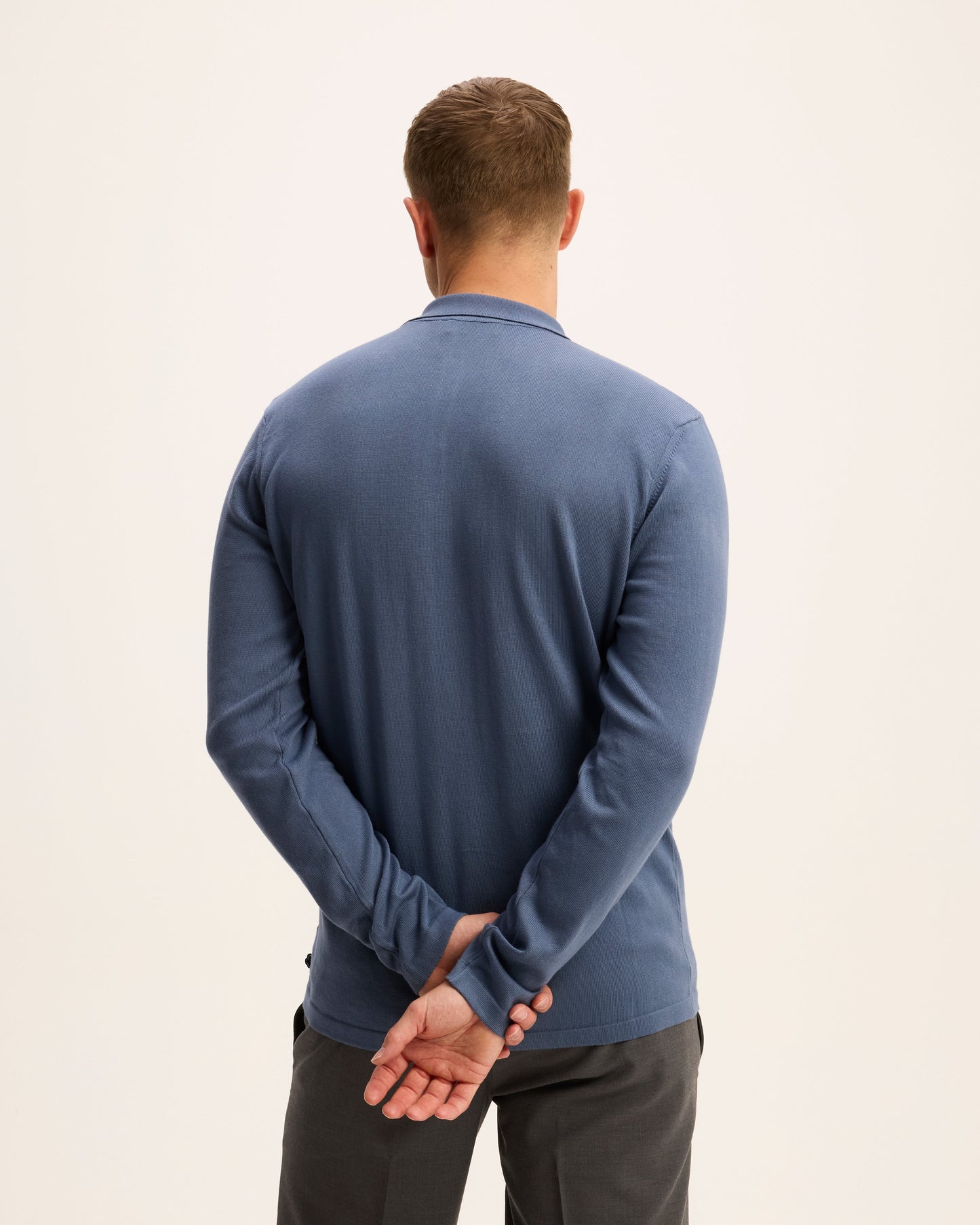 Kai Italian Knitted Long-Sleeve Polo