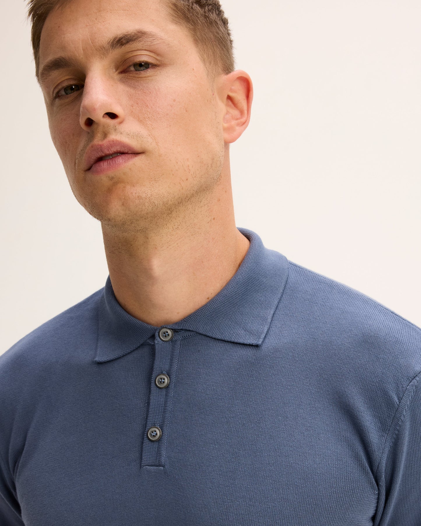 Kai Italian Knitted Long-Sleeve Polo