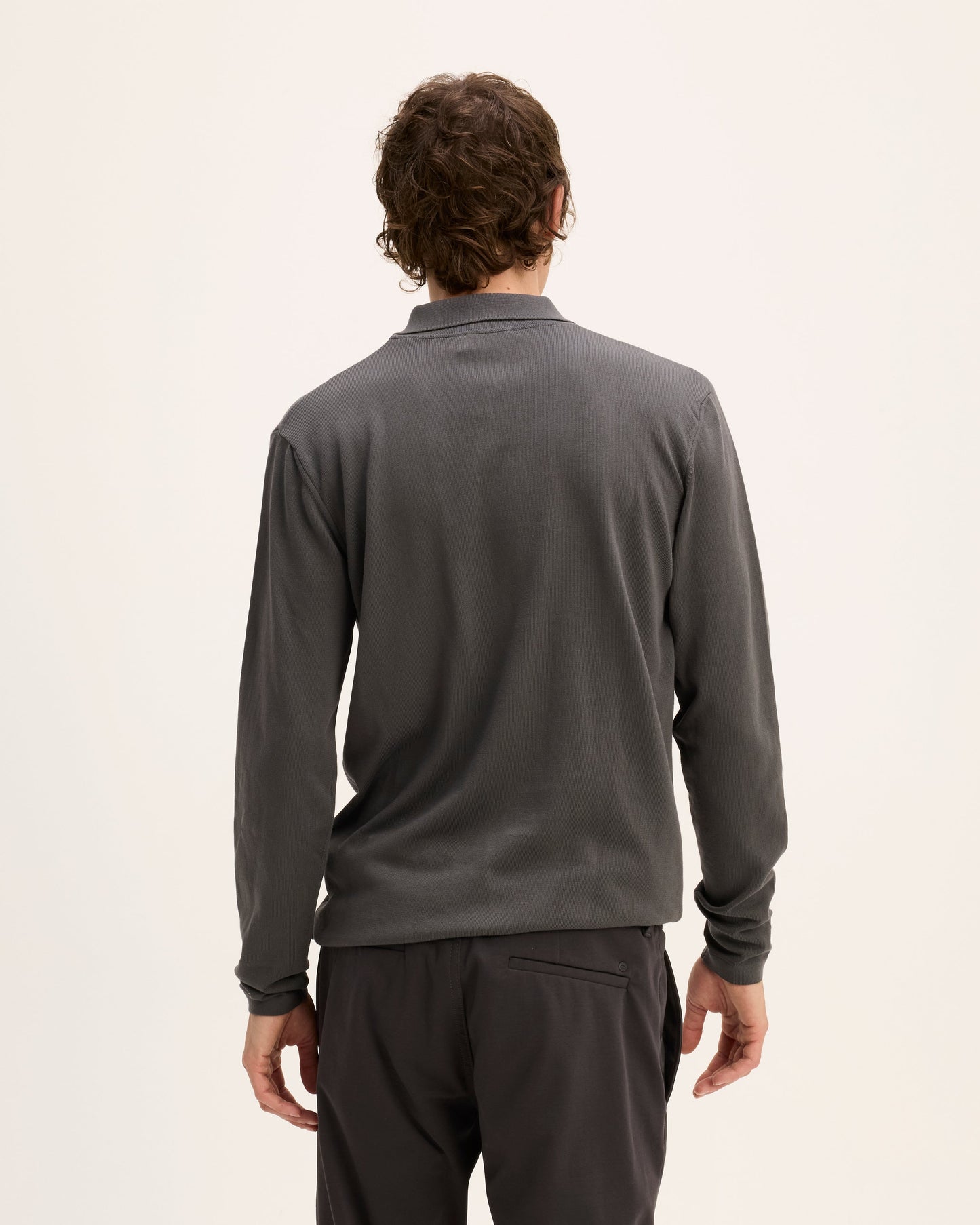 Kai Italian Knitted Long-Sleeve Polo