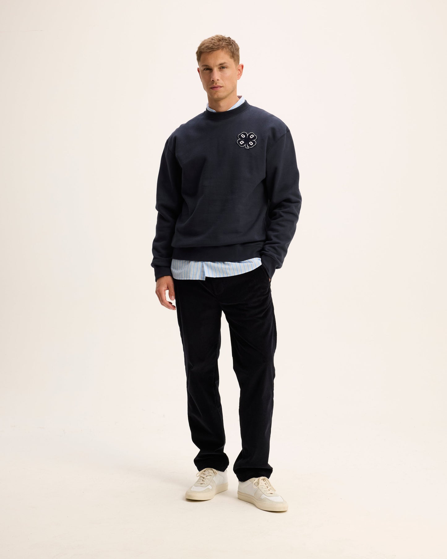 Logan Clover Patch Sweater