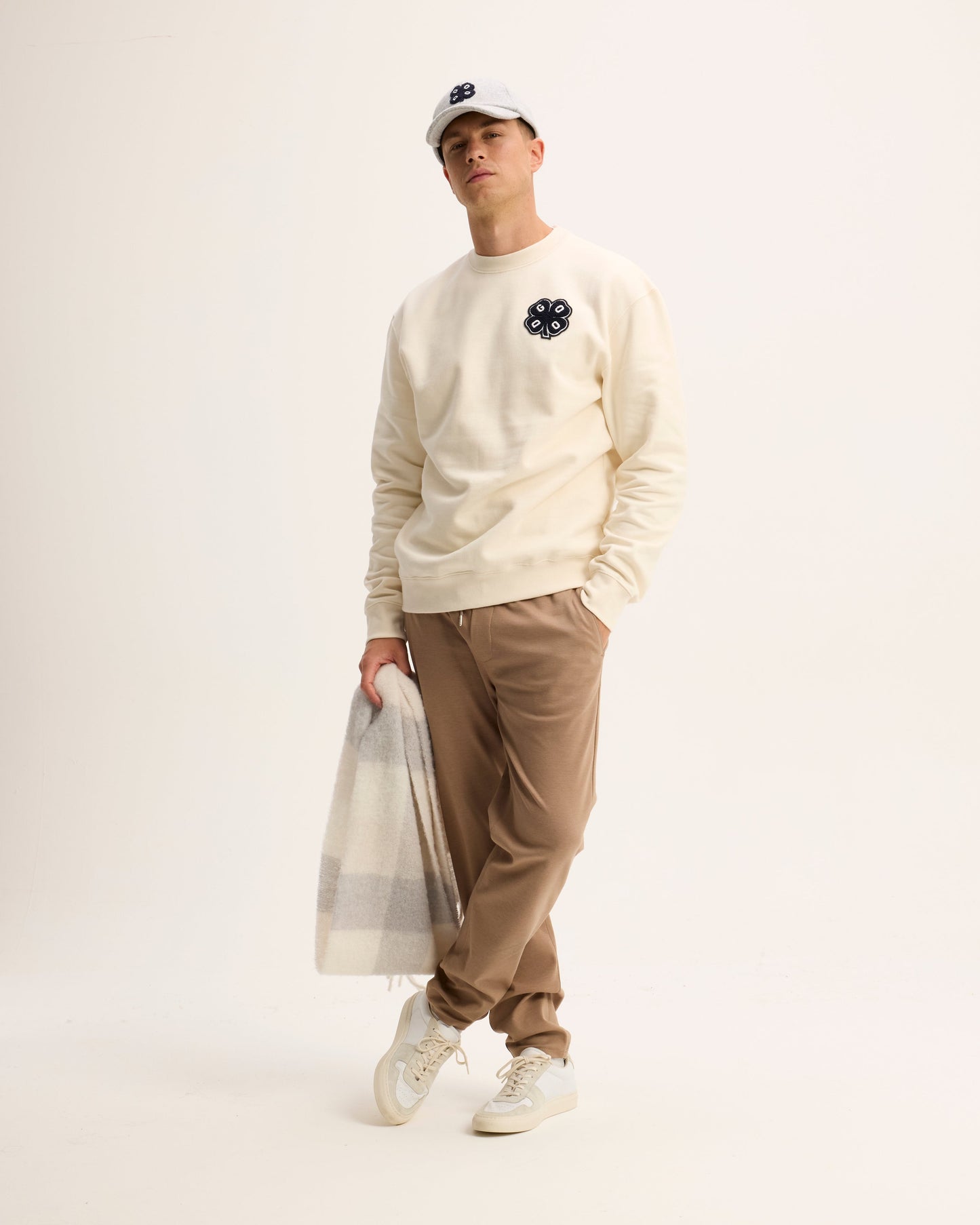 Logan Clover Patch Sweater