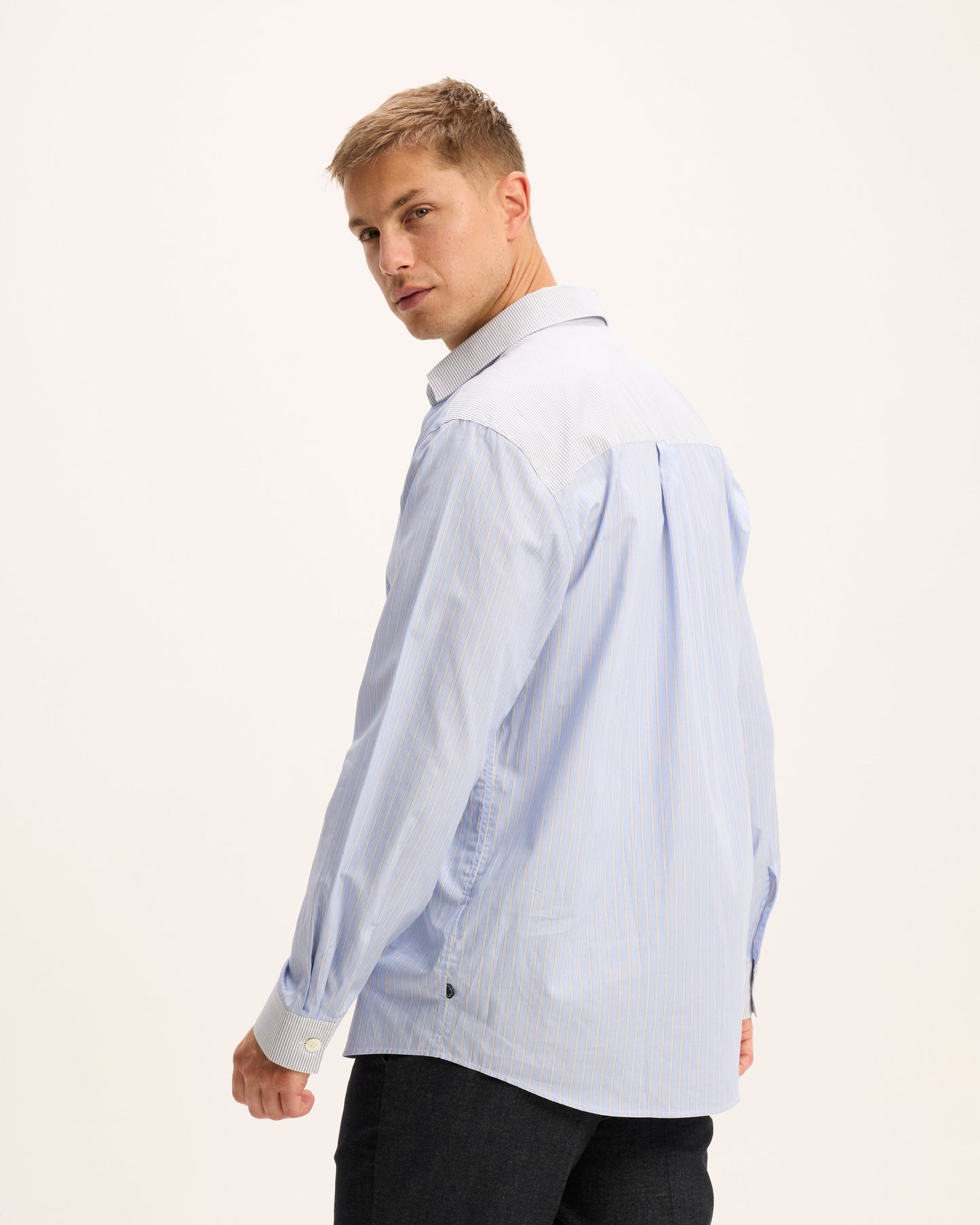 Sblock Colorblock Stiped Shirt