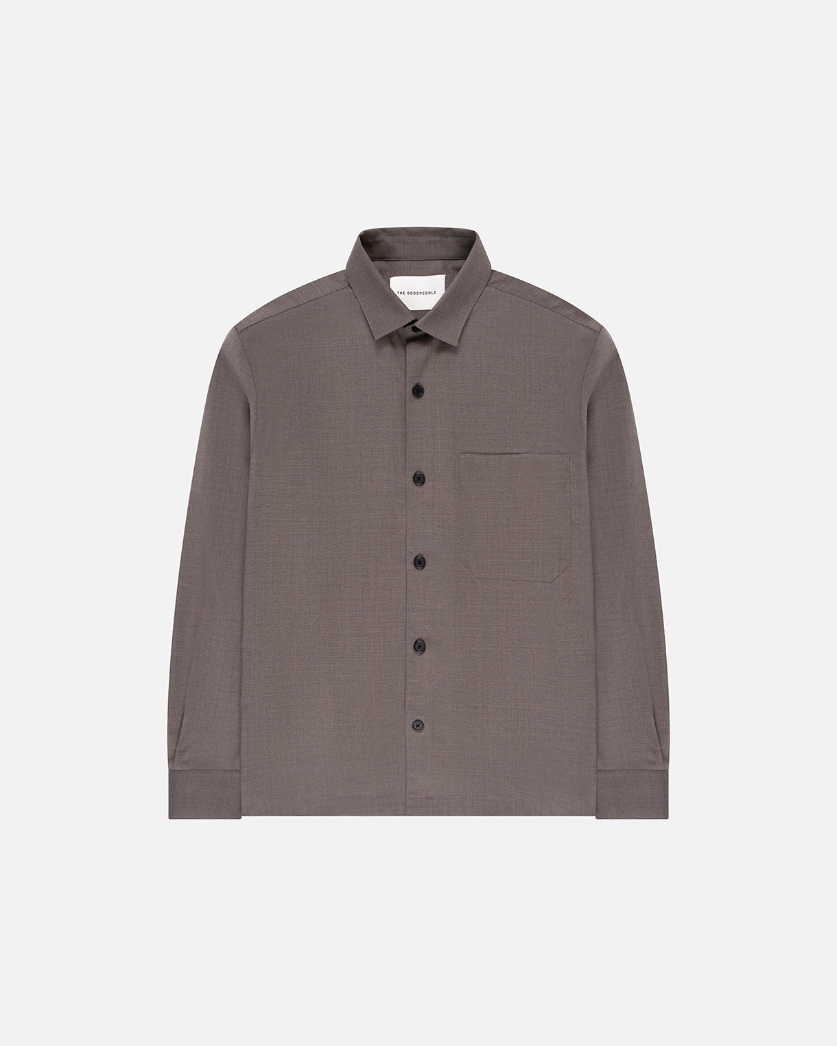 Simon Cool Wool Button-Up Shirt