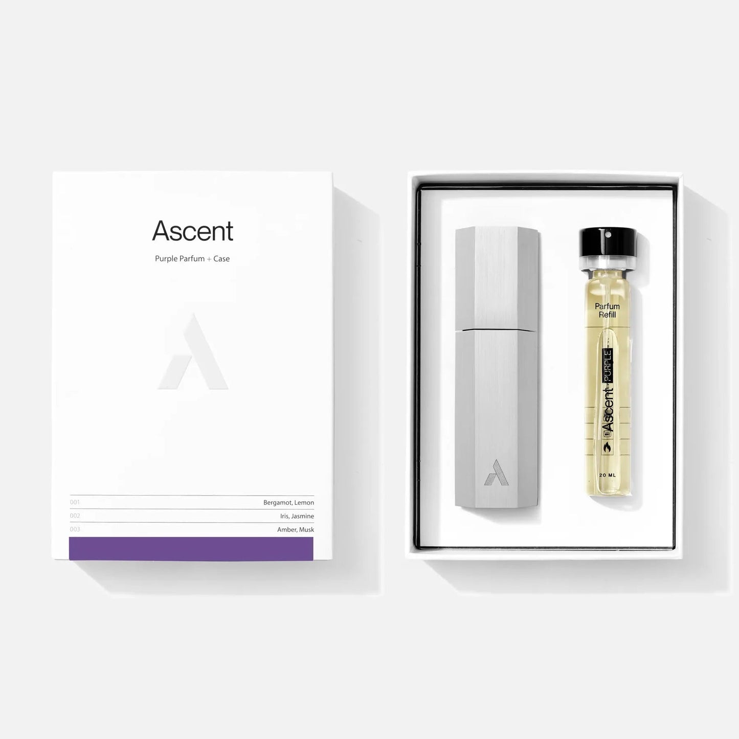 Ascent - Silver Case & Parfum Refill | Purple