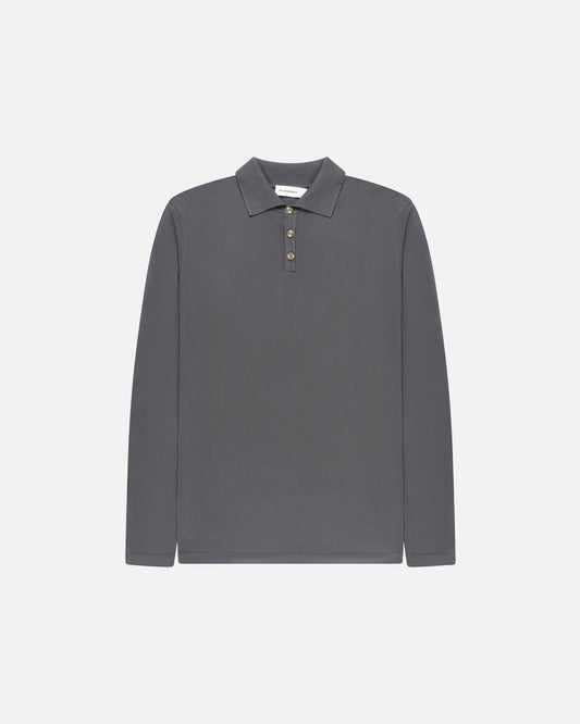 Kai Italian Knitted Long-Sleeve Polo