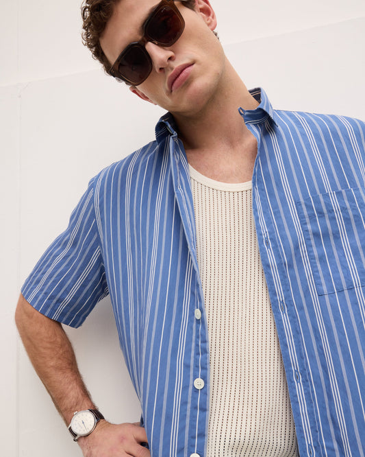 Santi Striped Linen Shirt