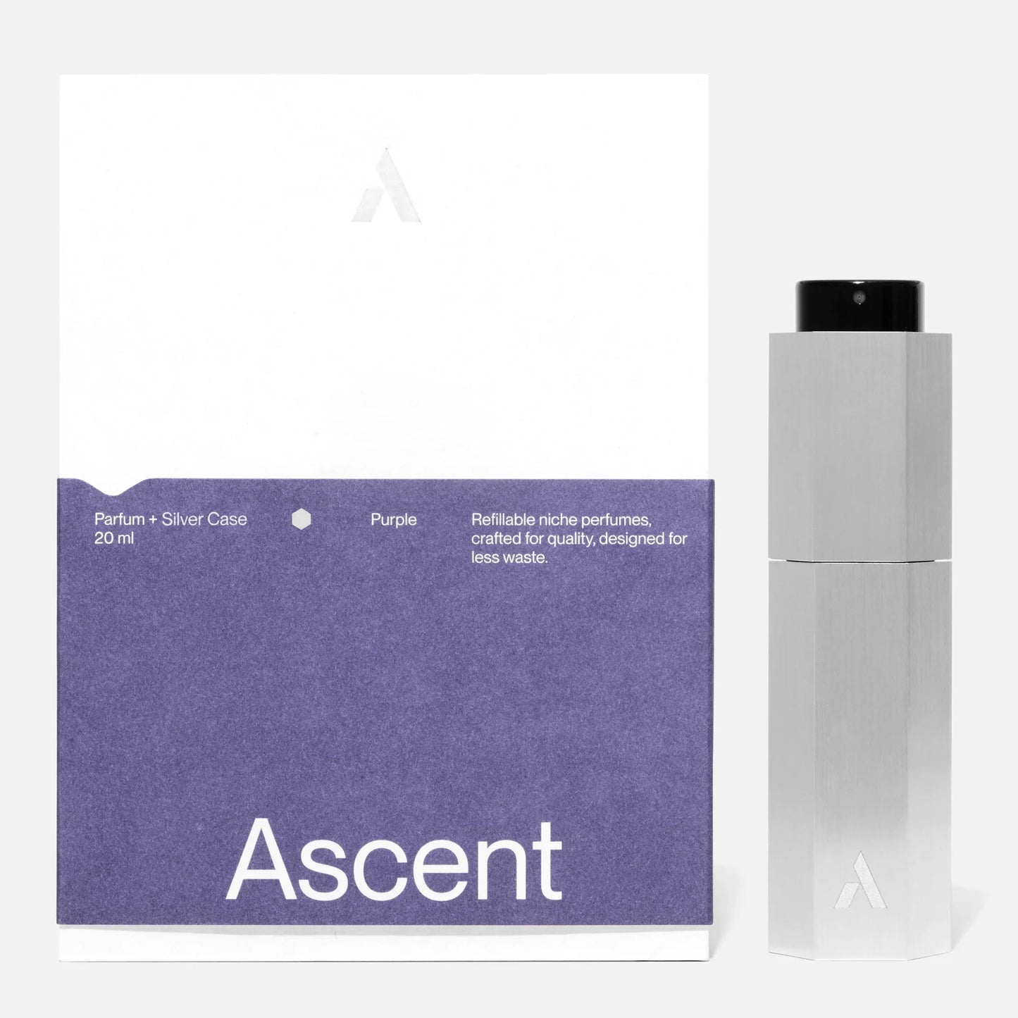 Ascent - Silver Case & Parfum Refill | Purple