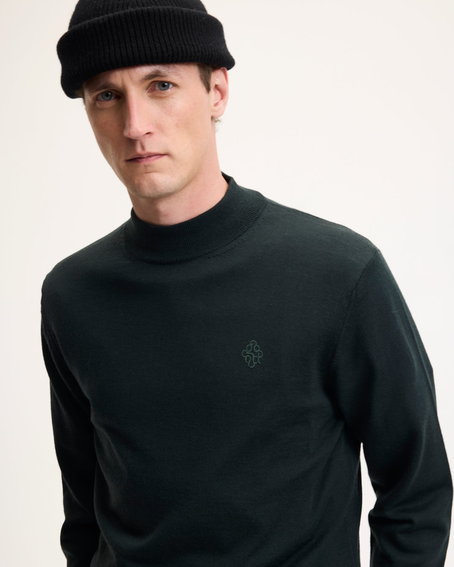 Kaleb knitted sweater Urban green