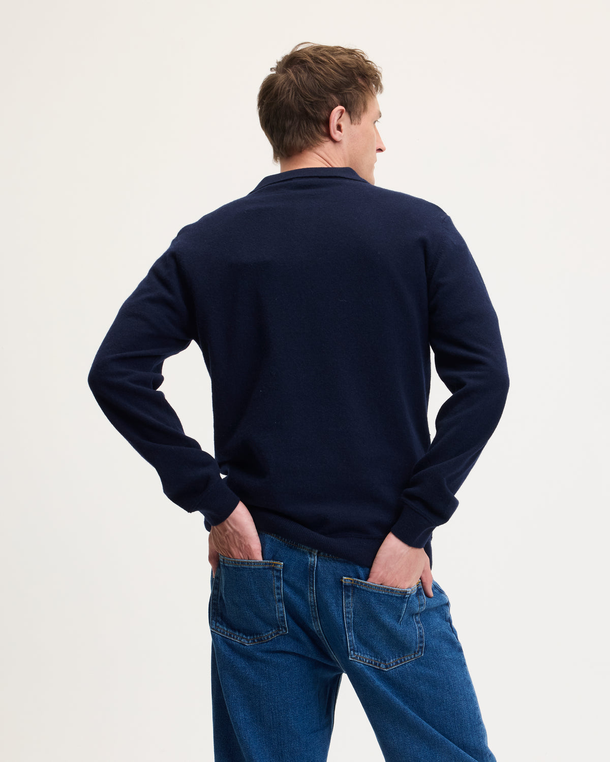 Ken Knitted Polo Navy