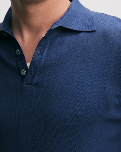 Italiaans Gebreide Polo met Lange Mouwen