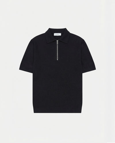 Par Knitted Zipper Polo