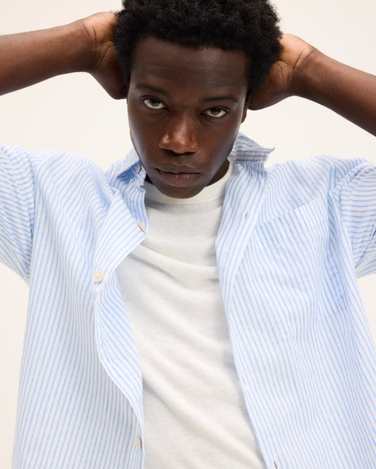 Santi Striped Linen Shirt