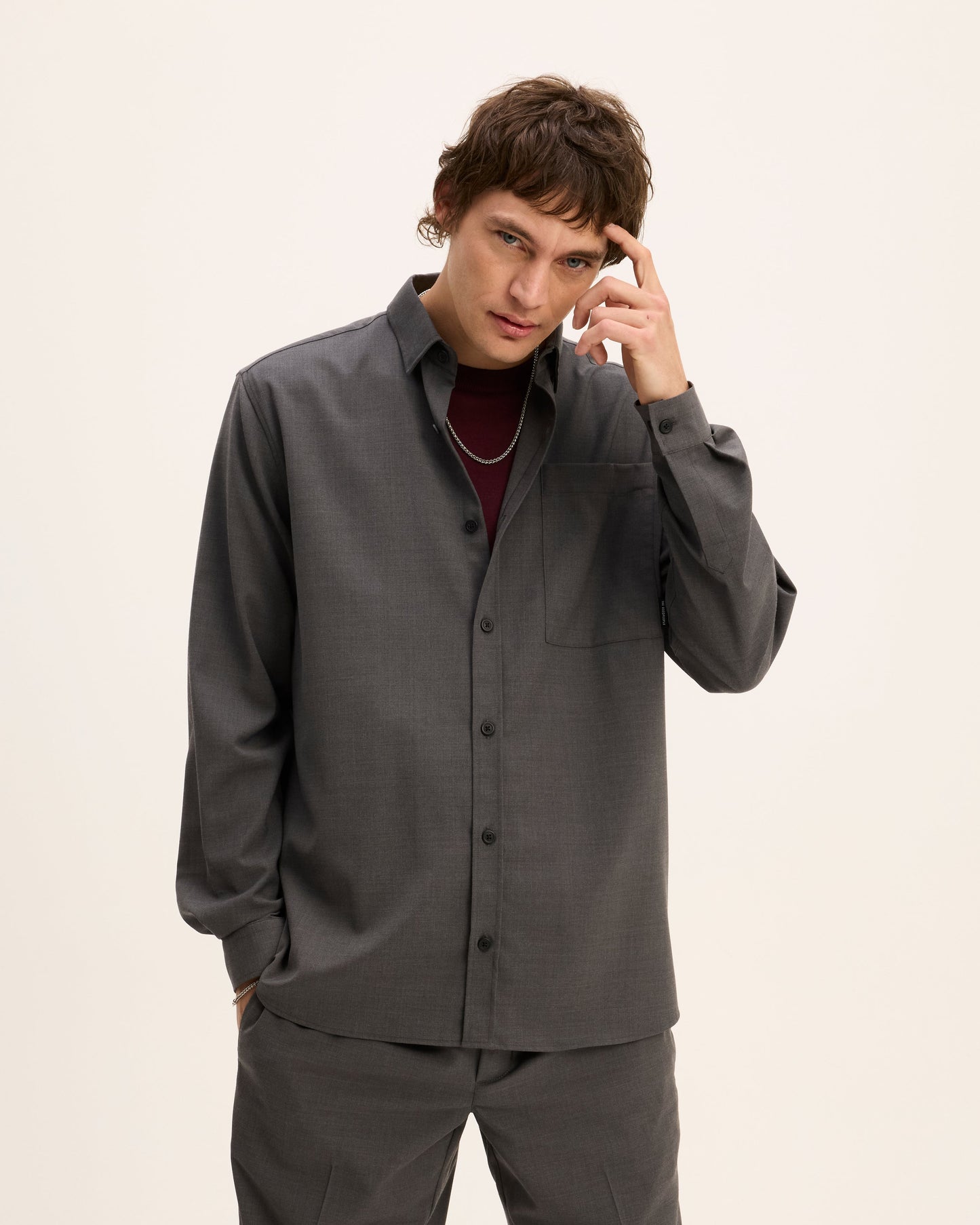 Secret Cool Wool-button-up shirt