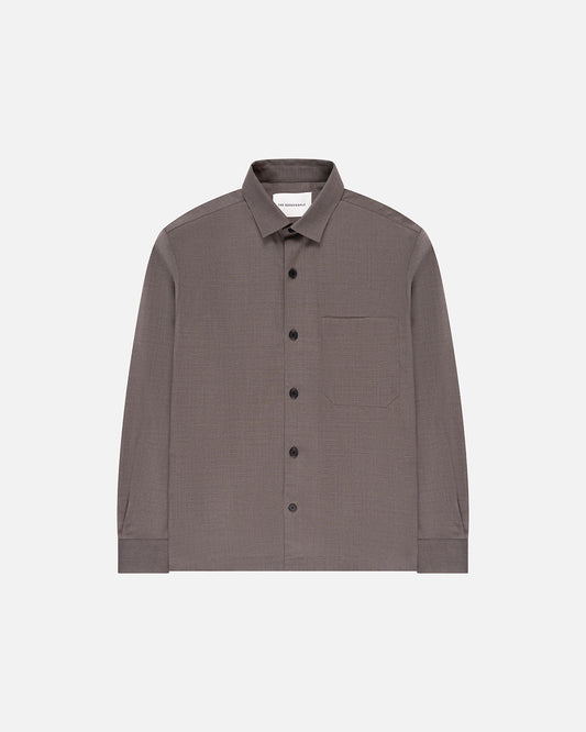 Simon Cool Wool Button-Up Shirt