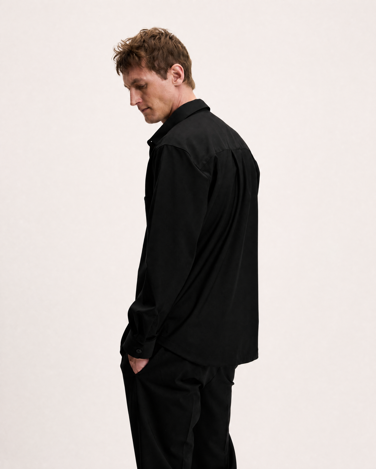 Simon Cool Wool Button-Up Shirt