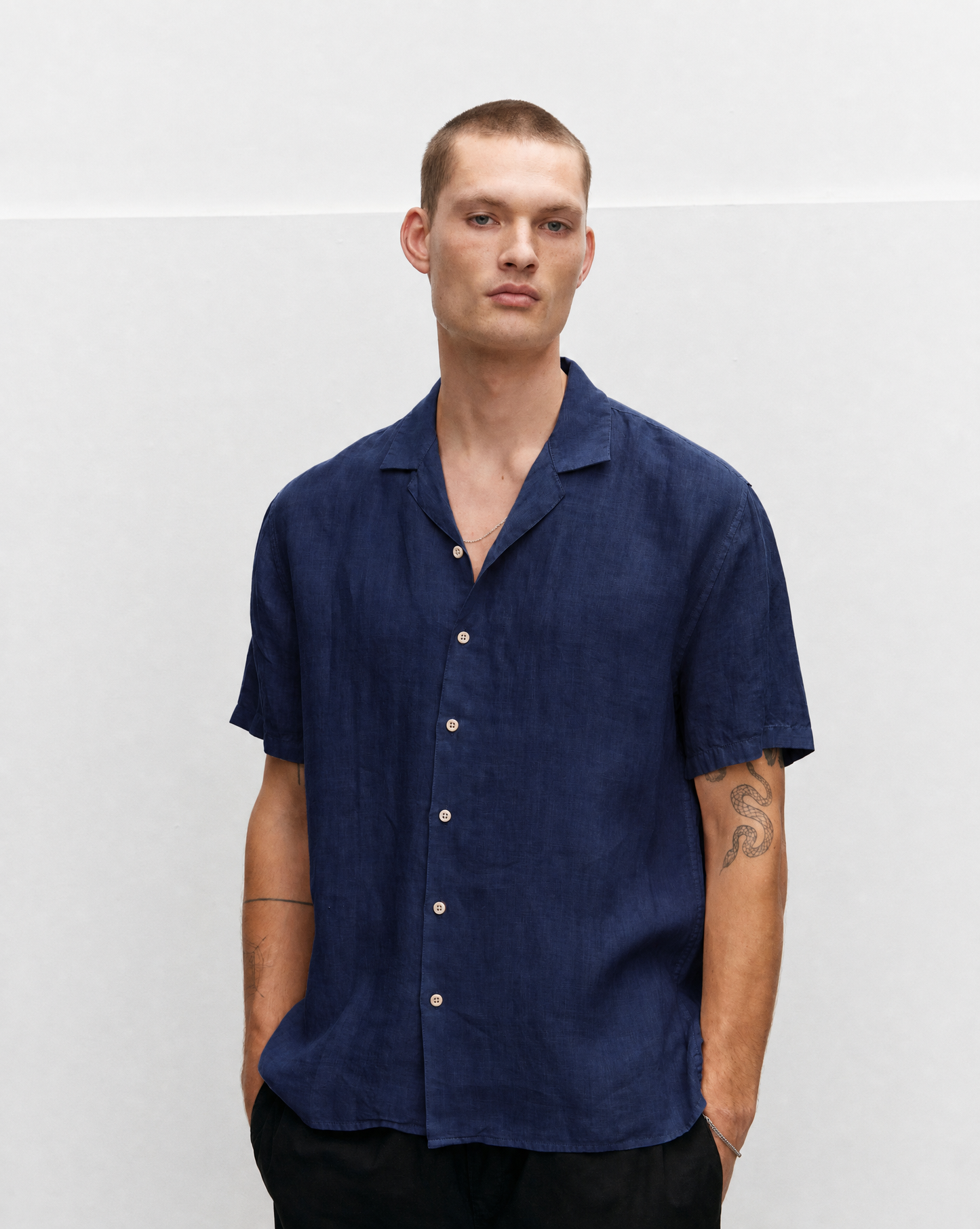 Sun Linen Short Sleeved Shirt