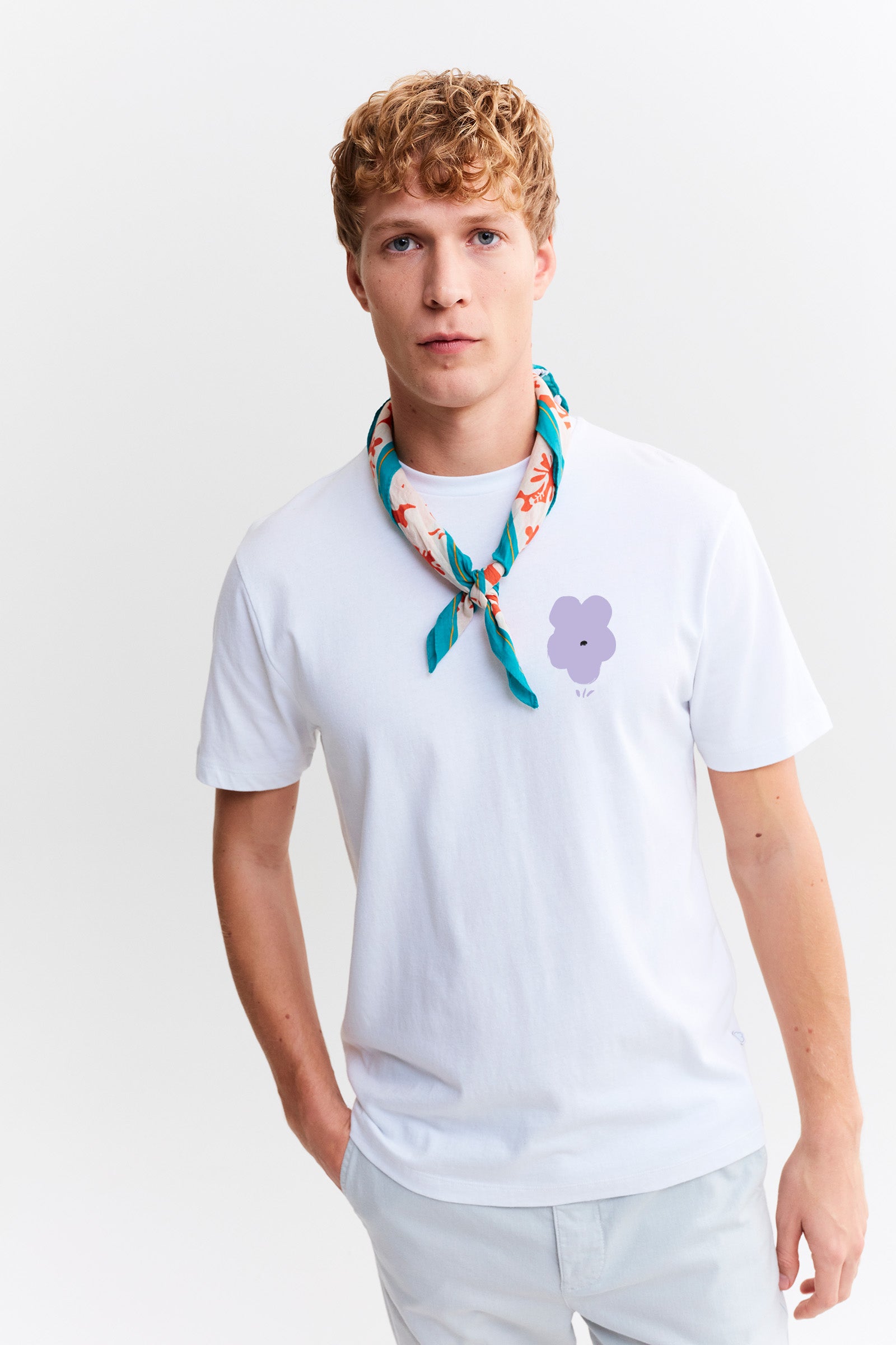 Relaxed Artwork Flower Tee