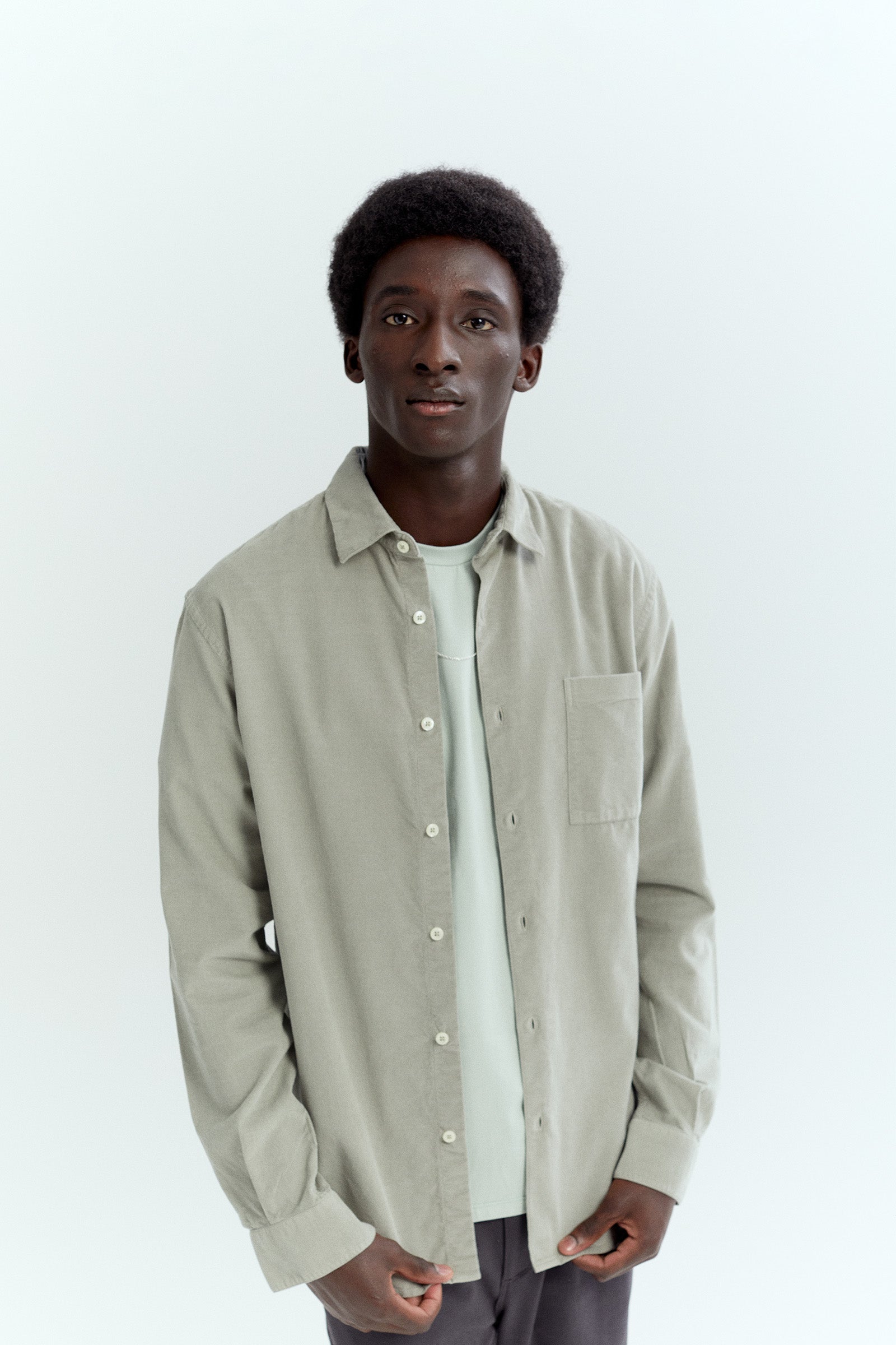 Garment dye Corduroy shirt